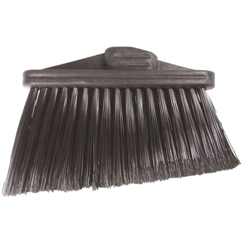 Productos Better Brush® barrido angular de polietileno pulvirrevestido de 11 in, mango roscado negro que se vende por separado